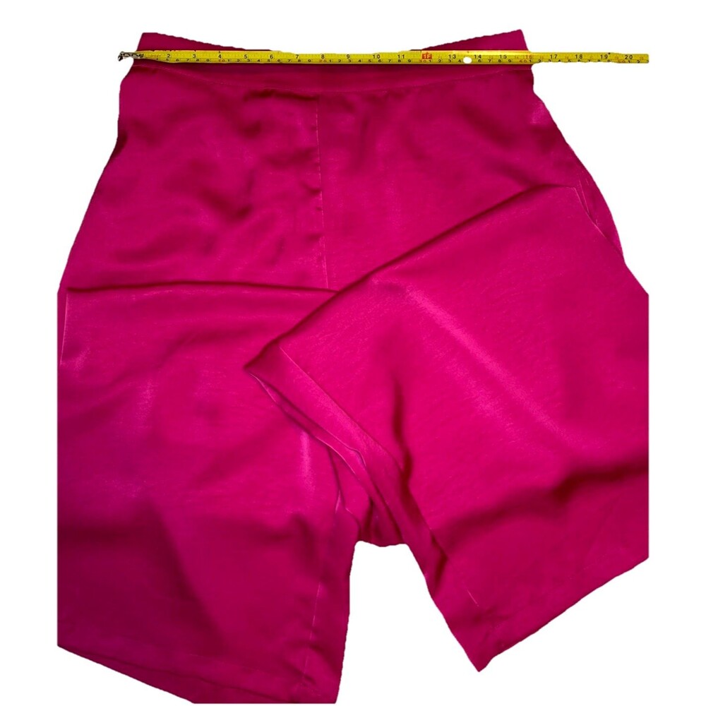 House Of Harlow 1960 Size XL Satin Crop Top Wide Leg Pants Set Hot Pink Stylish - Picture 16 of 16